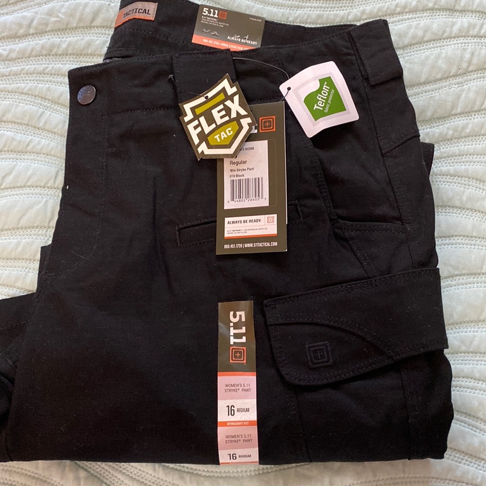 5.11 STRYKE WOMEN'S TACTICAL PANT SIZE 16 BLACK $80 NWT FREE SHIP
